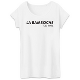 La Bamboche, c'est terminé - T-shirt femme coton bio 100 % - impri,é FR - Ici & Là - T-shirts & Souvenirs de chez toi