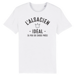 L'Alsacien Idéal à peu de chose près - T-shirt coton bio - imprimé FR - Ici & Là - T-shirts & Souvenirs de chez toi