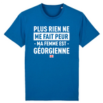 Plus rien ne me fait peur ma femme est Géorgienne - T-shirt Coton Bio 100 % - impression FR - Ici & Là - T-shirts & Souvenirs de chez toi