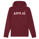 Ariéjo - Ariège - logo sur le coeur - Sweat shirt à capuche Coton bio - imprimé dans le midi - Ici & Là - T-shirts & Souvenirs de chez toi