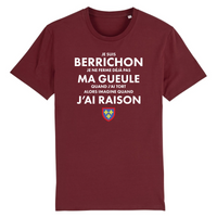 Thumbnail for T-shirt Berrichon bordeaux - Je ne ferme pas ma gueule