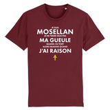 Je ne ferme pas ma gueule Mosellan - T-shirt standard coton bio - imprimé FR - Ici & Là - T-shirts & Souvenirs de chez toi