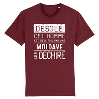 Thumbnail for Désolé cet homme est pris par une Moldave qui déchire - T-shirt coton bio 100 % - imprimé FR - Ici & Là - T-shirts & Souvenirs de chez toi