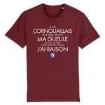 Je suis Cornouaillais, je ne ferme pas ma gueule - Cornouailles - Bretagne - T-shirt coton bio - imprimé fr - Ici & Là - T-shirts & Souvenirs de chez toi