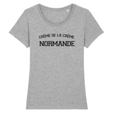 Crème de la crème Normande - T-shirt femme BIO Bio - impression FR - Ici & Là - T-shirts & Souvenirs de chez toi