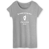 La réalité est trop dure jme barre en Corse - T-shirt femme Ample coton Bio - Ici & Là - T-shirts & Souvenirs de chez toi