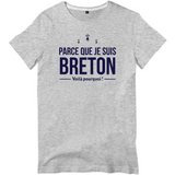 Parce que je suis Breton - T-shirt standard - Ici & Là - T-shirts & Souvenirs de chez toi