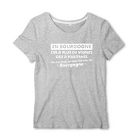 Thumbnail for En Bourgogne on a plus de vignes - T-shirt standard femme - imprimé FR - Ici & Là - T-shirts & Souvenirs de chez toi