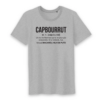 Thumbnail for Capbourrut - Définition humoristique - Béarn - T-shirt Coton Bio 100 % - imprimé dans le midi - Ici & Là - T-shirts & Souvenirs de chez toi