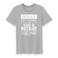 Thumbnail for Désolé il est pris par une clerc de notaire  - T-shirt standard - imprimé FR - Ici & Là - T-shirts & Souvenirs de chez toi