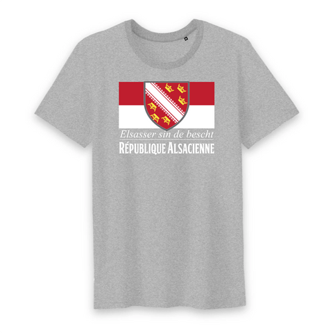 République Alsacienne - T-shirt coton bio 100 % - imprimé fr - Ici & Là - T-shirts & Souvenirs de chez toi