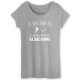Fée pas chier cette Alsacienne - T-shirt femme  coton Bio 100 % - imprimé fr - Ici & Là - T-shirts & Souvenirs de chez toi