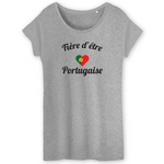 Fière portugais - T-shirt femme coton biologique - Imprimé FR - Ici & Là - T-shirts & Souvenirs de chez toi