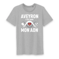 Thumbnail for Aveyron c'est dans mon ADN - T-shirt coton bio 100 % - imprimé dans le Midi - Ici & Là - T-shirts & Souvenirs de chez toi