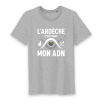 Thumbnail for L'Ardèche c'est dans mon ADN - T-shirt coton bio 100 % - imprimé dans le midi - Ici & Là - T-shirts & Souvenirs de chez toi