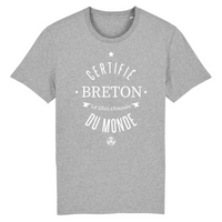 Thumbnail for Certifié Breton le plus chauvin du monde - T-shirt coton bio - impression FR - Ici & Là - T-shirts & Souvenirs de chez toi