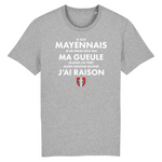 Je ne ferme pas ma gueule Mayennais - T-shirt standard coton bio - imprimé FR - Ici & Là - T-shirts & Souvenirs de chez toi