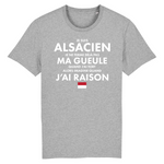 Je suis Alsacien je ne ferme pas ma gueule - T-shirt standard coton bio - imprimé FR - Ici & Là - T-shirts & Souvenirs de chez toi