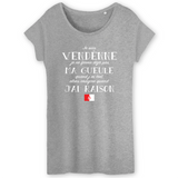 Je suis Vendéenne je ne ferme pas ma gueule - T-shirt femme coton bio - imprimé FR - Ici & Là - T-shirts & Souvenirs de chez toi