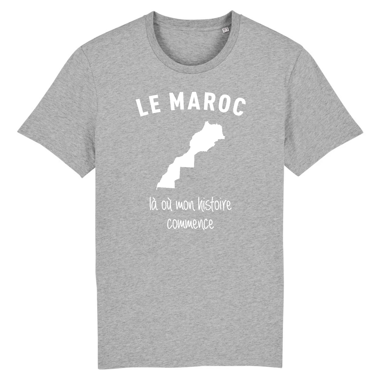 T-shirt Maroc gris - Mon histoire commence ici