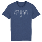 Je m'en fous je suis Guitariste - T-shirt coton Bio 100 % - Imprimé FR - Ici & Là - T-shirts & Souvenirs de chez toi