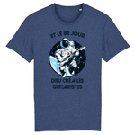 Et le 8e jour Dieu créa les Guitaristes - T-shirt coton BIO - Imprimé FR - Ici & Là - T-shirts & Souvenirs de chez toi