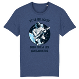 Et le 8e jour Dieu créa les Guitaristes - T-shirt coton BIO - Imprimé FR - Ici & Là - T-shirts & Souvenirs de chez toi