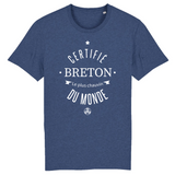 Certifié Breton le plus chauvin du monde - T-shirt coton bio - impression FR - Ici & Là - T-shirts & Souvenirs de chez toi