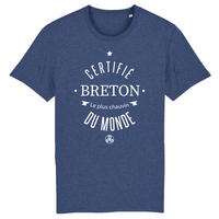 Thumbnail for Certifié Breton le plus chauvin du monde - T-shirt coton bio - impression FR - Ici & Là - T-shirts & Souvenirs de chez toi