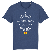 Thumbnail for Certifié Auvergnat le plus chauvin du monde - T-shirt coton bio - impression FR - Ici & Là - T-shirts & Souvenirs de chez toi