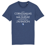 Je suis Cornouaillais, je ne ferme pas ma gueule - Cornouailles - Bretagne - T-shirt coton bio - imprimé fr - Ici & Là - T-shirts & Souvenirs de chez toi