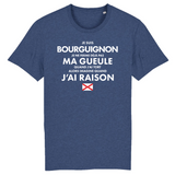 Je suis Bourguignon je ne ferme pas ma gueule - T-shirt standard coton bio - imprimé FR - Ici & Là - T-shirts & Souvenirs de chez toi