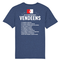 Thumbnail for 10 commandements vendéens - T-shirt coton bio - imprimé sur le dos fr - Ici & Là - T-shirts & Souvenirs de chez toi