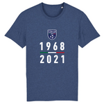 Italia campione _ Italie championne d'Europe 1968 et 2021 - T-shirt coton bio 100 % - Ici & Là - T-shirts & Souvenirs de chez toi