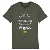 Thumbnail for Certifié Auvergnat le plus chauvin du monde - T-shirt coton bio - impression FR - Ici & Là - T-shirts & Souvenirs de chez toi