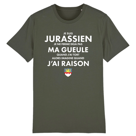 Je ne ferme pas ma gueule Jurassien - T_shirt standard coton bio - imprimé FR - Ici & Là - T-shirts & Souvenirs de chez toi