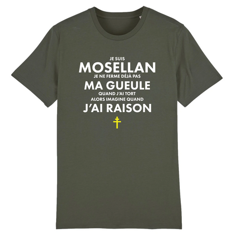 Je ne ferme pas ma gueule Mosellan - T-shirt standard coton bio - imprimé FR - Ici & Là - T-shirts & Souvenirs de chez toi