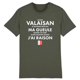 Je ne ferme pas ma gueule Valaisan - T-shirt standard coton bio - imprimé FR - Ici & Là - T-shirts & Souvenirs de chez toi