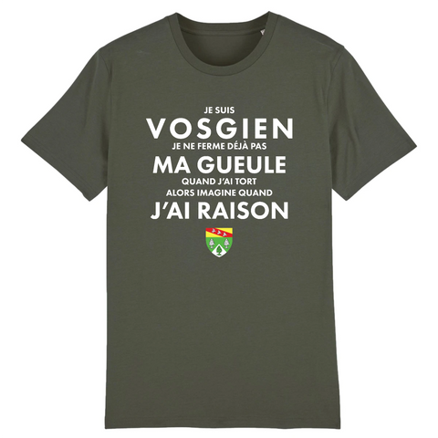 Je ne ferme pas ma gueule Vosgien - T-shirt standard coton bio - imprimé FR - Ici & Là - T-shirts & Souvenirs de chez toi