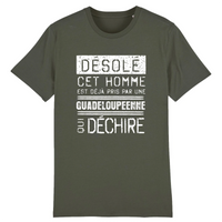 Thumbnail for Désolé cet homme est pris par une Guadeloupéenne qui déchire - T-shirt coton bio 100 % - imprimé FR - Ici & Là - T-shirts & Souvenirs de chez toi