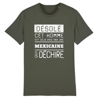 Thumbnail for Désolé cet homme est pris par une Mexicaine qui déchire - T-shirt coton bio 100 % - imprimé FR - Ici & Là - T-shirts & Souvenirs de chez toi