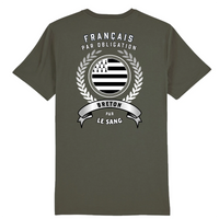 Thumbnail for Breton par le sang - T-shirt imprimé Dos coton biologique - FR - Ici & Là - T-shirts & Souvenirs de chez toi