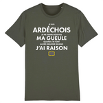 Je suis Ardéchois je ne ferme pas ma gueule - T-shirt standard coton bio - imprimé dans le Midi - Ici & Là - T-shirts & Souvenirs de chez toi