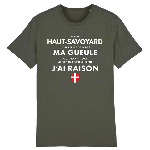 Je suis Haut-Savoyard je ne ferme pas ma gueule - T-shirt standard coton bio - imprimé FR - Ici & Là - T-shirts & Souvenirs de chez toi