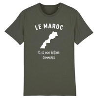 Thumbnail for T-shirt Maroc kaki - Mon histoire commence ici