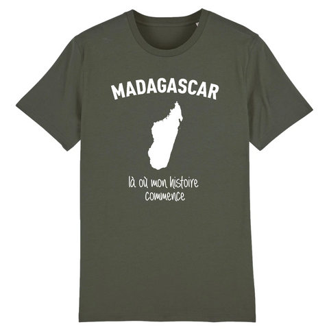 Madagascar, là où mon histoire commence - T-shirt unisexe coton bio - Ici & Là - T-shirts & Souvenirs de chez toi