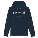 Portugal - design American College - Sweat à capuche coton BIO - imprimé FR - Ici & Là - T-shirts & Souvenirs de chez toi