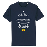 Certifié Auvergnat le plus chauvin du monde - T-shirt coton bio - impression FR - Ici & Là - T-shirts & Souvenirs de chez toi