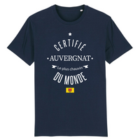 Thumbnail for Certifié Auvergnat le plus chauvin du monde - T-shirt coton bio - impression FR - Ici & Là - T-shirts & Souvenirs de chez toi