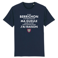 Thumbnail for T-shirt Berrichon marine - Je ne ferme pas ma gueule